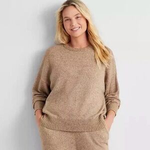State of Day Women's Indulge & Rest Sweater Taupe Heather Size 2X